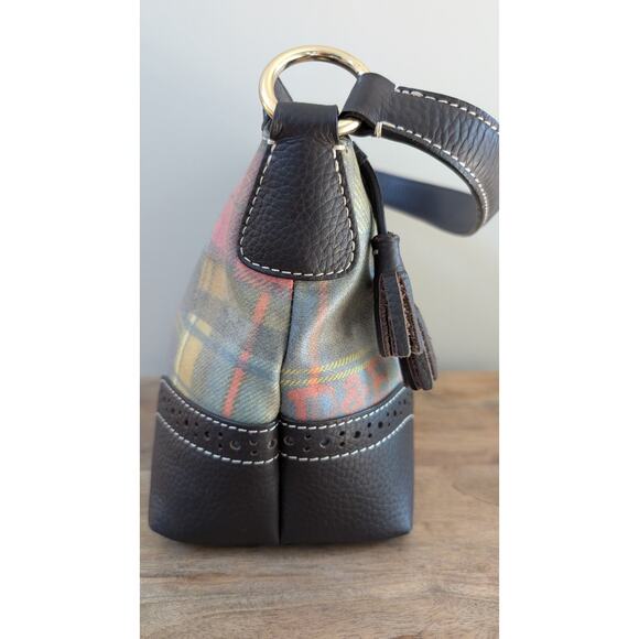 Dooney and Bourke plaid handbag with additional wristlet and pouch - Picture 6 of 16